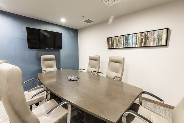 Meeting facility with modern design at 2 Bayshore Apartments, ideal for professional events and gatherings