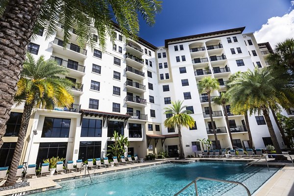 pool at 2 Bayshore Apartments