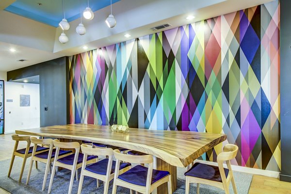 Modern meeting facility with sleek furnishings at Elan East Apartments ideal for business and gatherings