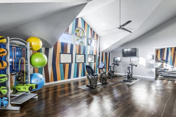 fitness center at Fountain Palms Apartments