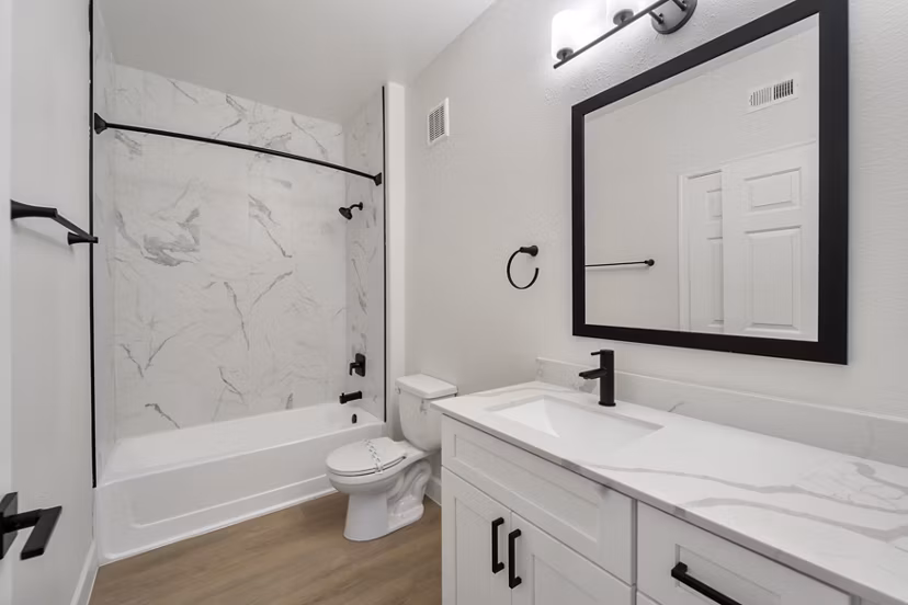 bathroom at Haven at Towne Center Apartments