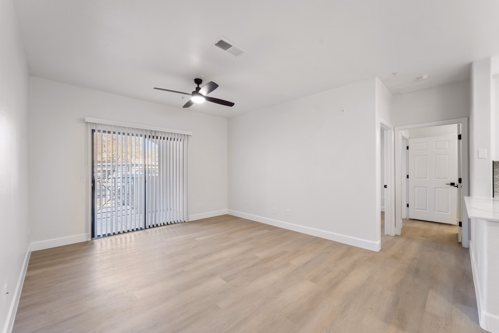 living room at Haven at Towne Center Apartments