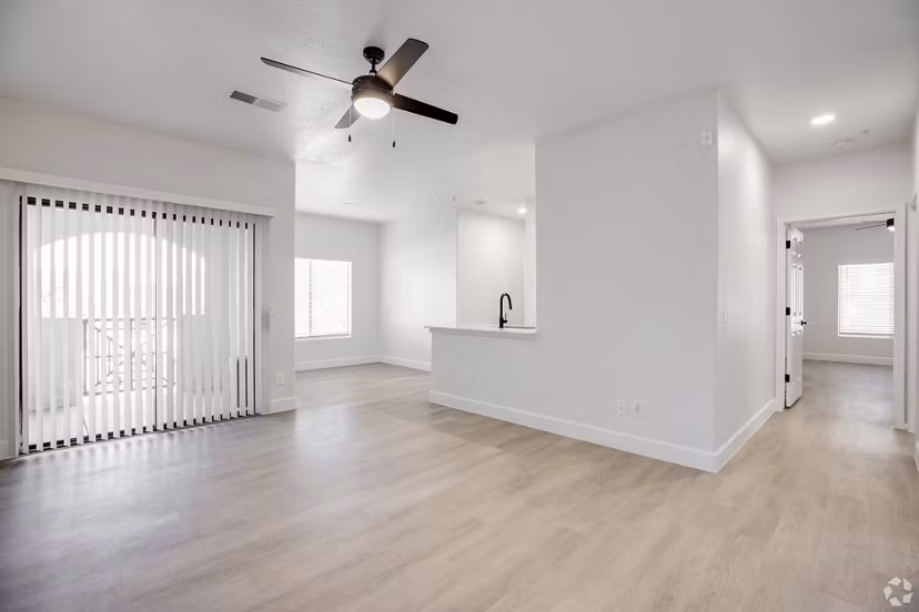 living room at Haven at Towne Center Apartments