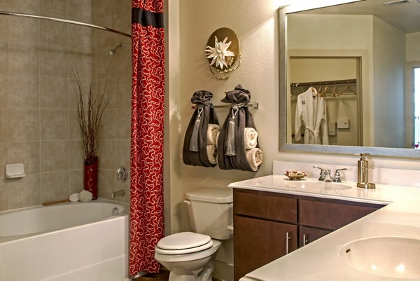 bathroom at Sawyer Heights Lofts Luxury Apartments