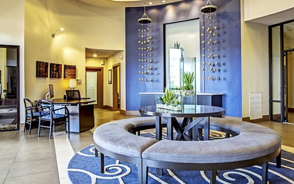 Clubhouse at Sawyer Heights Lofts: Modern luxury apartments in vibrant neighborhood with upscale amenities, Houston