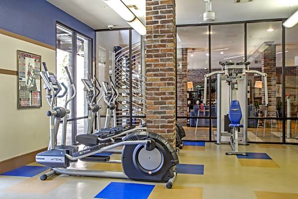 fitness center at Sawyer Heights Lofts Luxury Apartments
