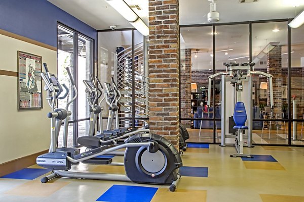 State-of-the-art fitness center with modern equipment at Sawyer Heights Lofts Luxury Apartments