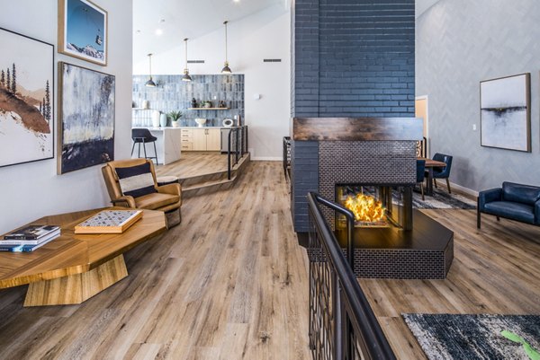 Clubhouse lobby with stylish seating and modern decor at Avana at Happy Valley luxury apartments