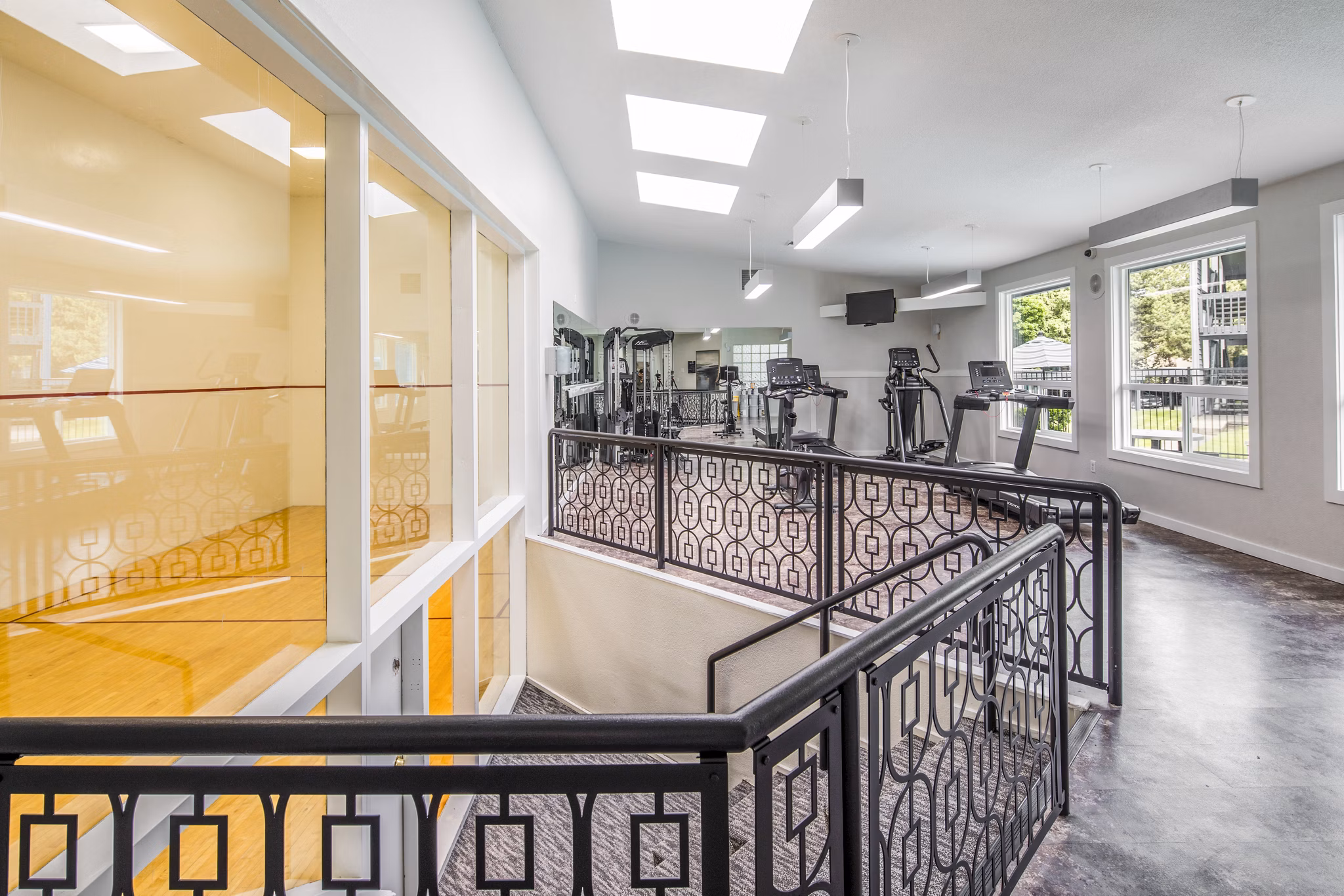 State-of-the-art fitness center with modern equipment at Avana at Happy Valley Apartments, perfect for maintaining a healthy lifestyle