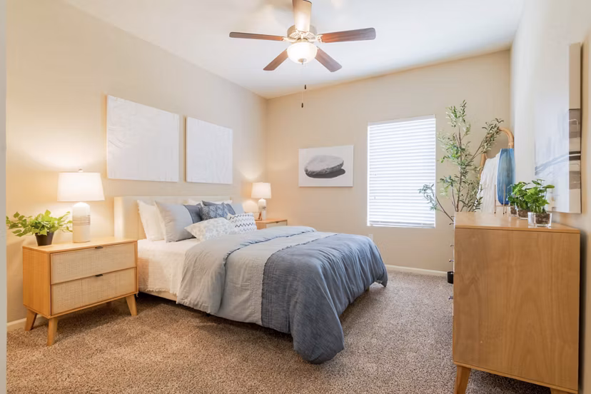 bedroom at Estancia at City Center Apartments