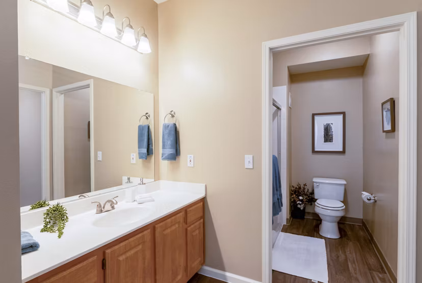bathroom at Estancia at City Center Apartments