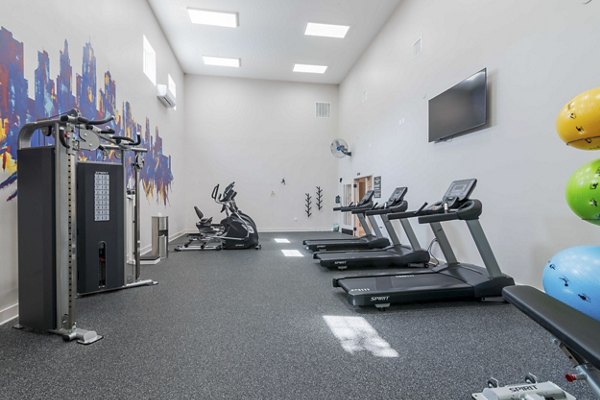 fitness center at Estancia at City Center Apartments