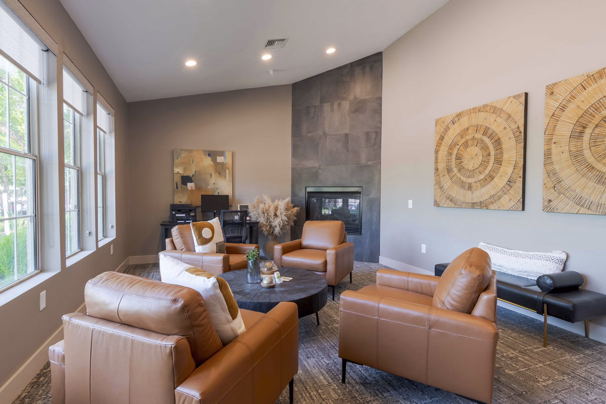 living room at Estancia at City Center Apartments