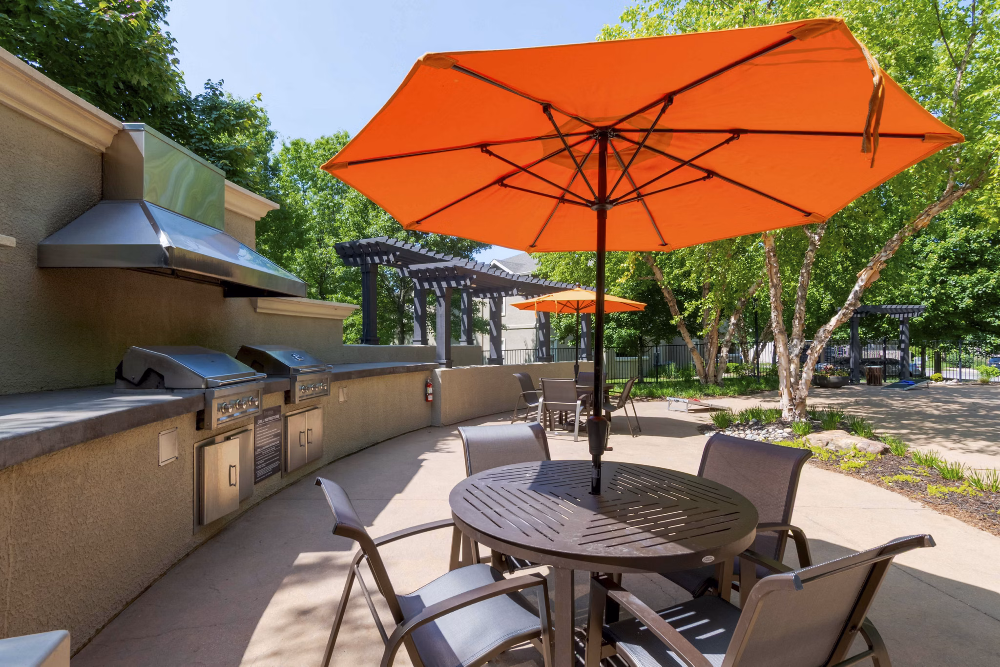 patio at Estancia at City Center Apartments