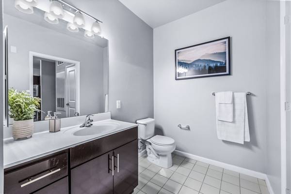 bathroom at Harbor Pointe Apartments