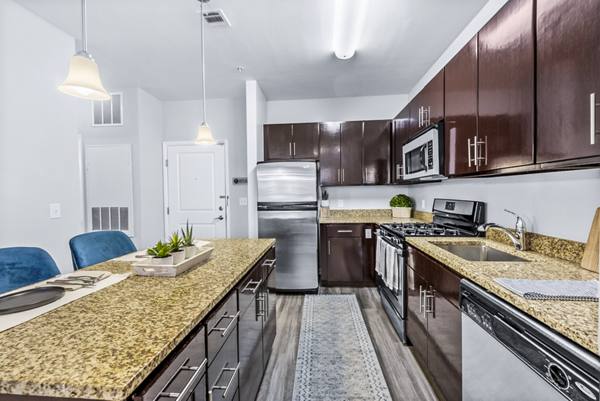 kitchen at Harbor Pointe Apartments