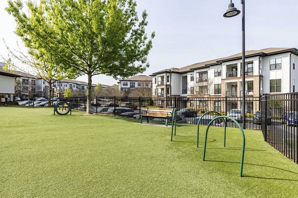 dog park at Junction 1504 Apartments