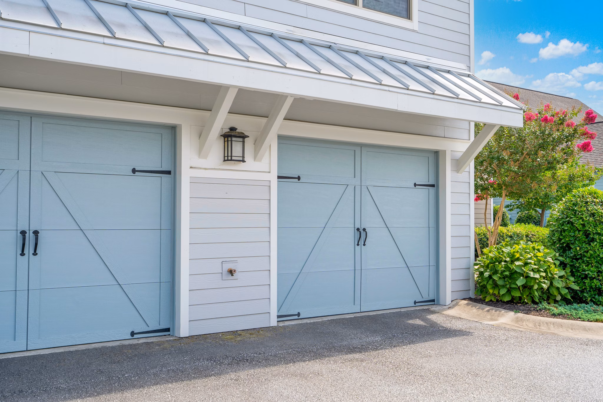 Garage with sleek spaces at Homestead at Hartness Apartments