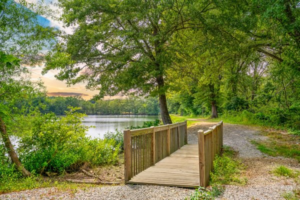 Homestead at Hartness: Tranquil courtyard area with lush greenery in luxury apartments