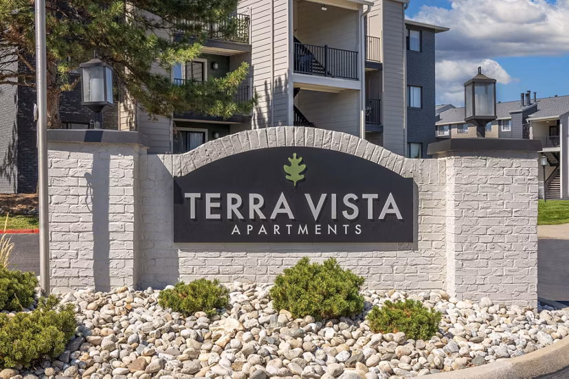 Terra Vista at the Park: Elegant view of luxury apartments surrounded by lush greenery in the heart of the city