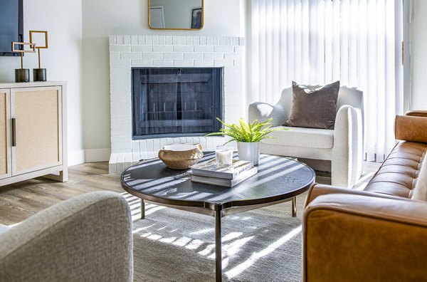 living room at Terra Vista at the Park Apartments