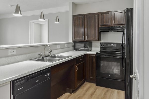 kitchen at Kenyon Square Apartments