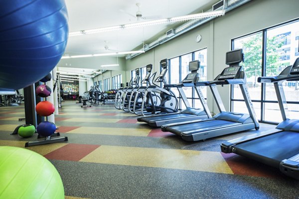 State-of-the-art fitness center at Corazon Apartments offering modern equipment for luxury exercise