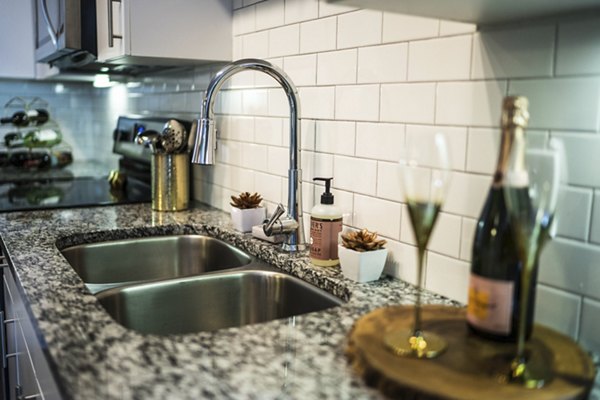 kitchen at Corazon Apartments