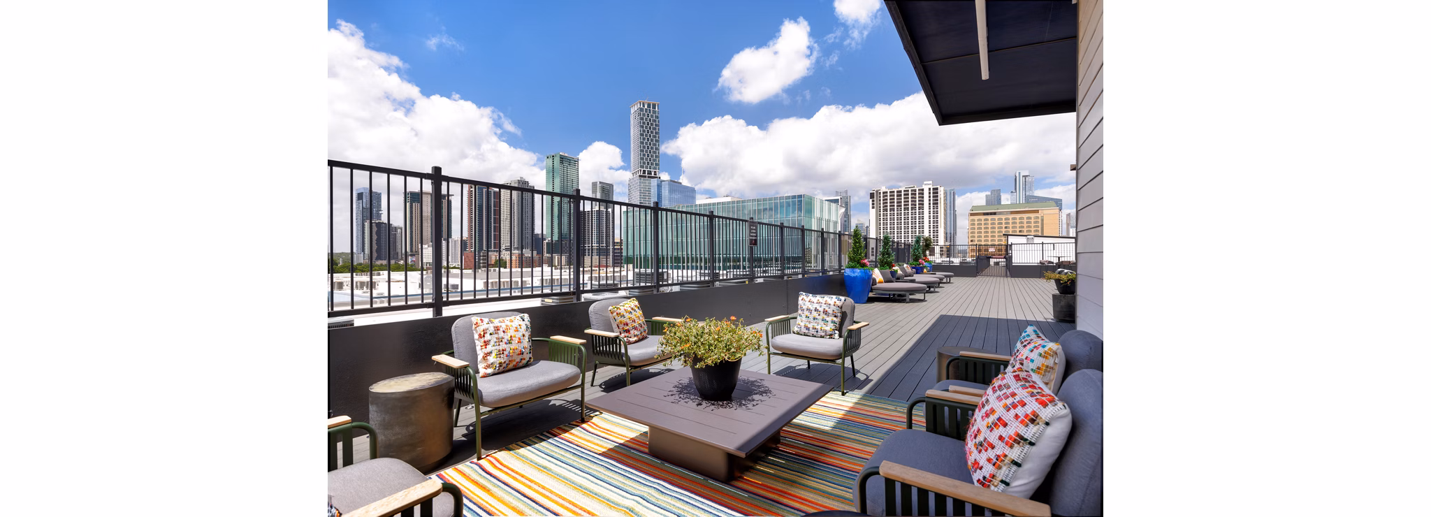 grill area at Corazon Apartments 