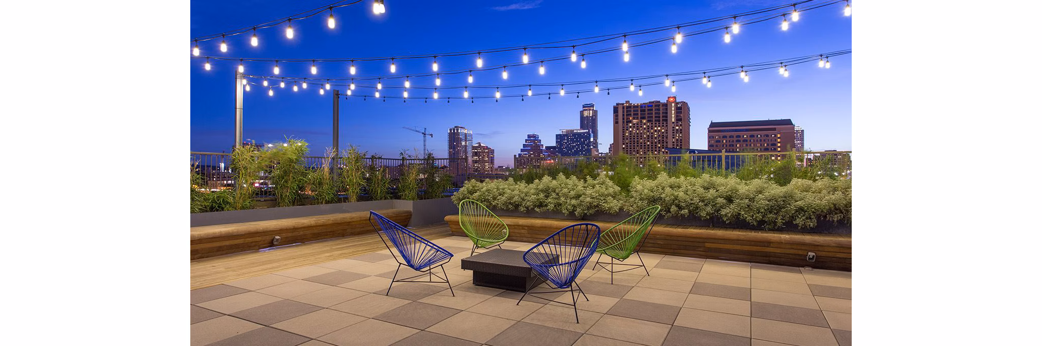grill area at Corazon Apartments 