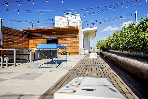 rooftop deck at Corazon Apartments