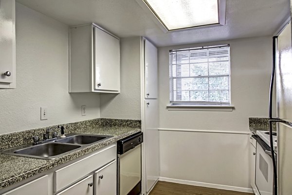 kitchen at Memorial Apartments