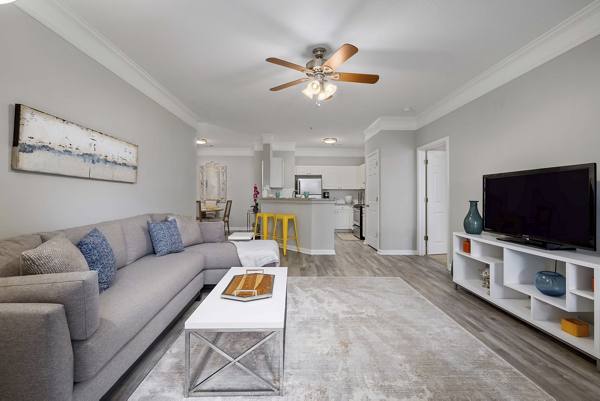 living room at Braxton at Brier Creek Apartments