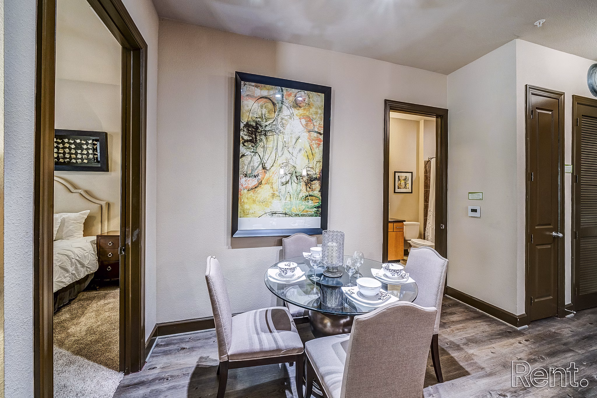 Modern dining area with sleek furniture at The Millennium Waterway luxury apartments