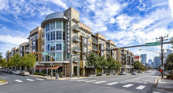 Pressler Apartments: Contemporary building in Austin, offering luxury apartment living