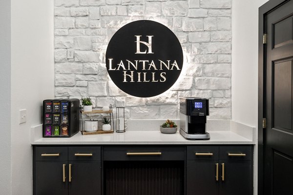 Modern clubhouse featuring luxury amenities at Lantana Hills Apartments