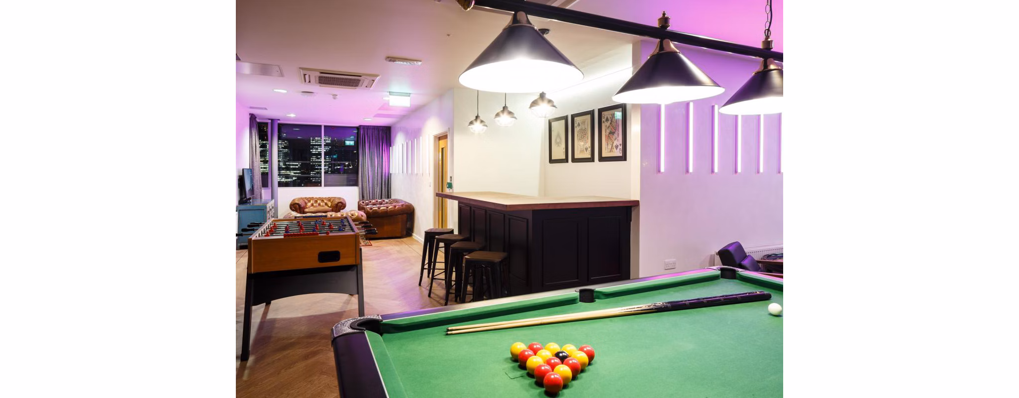 game room at Chapter South Bank