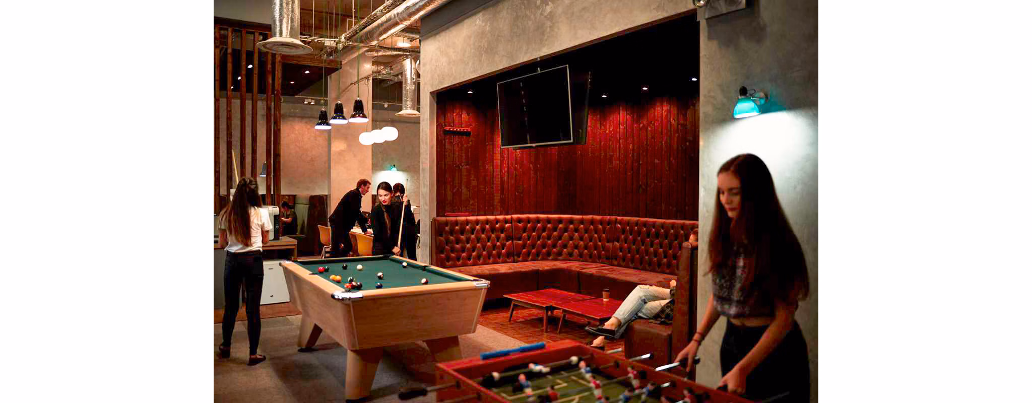 game room at Chapter Islington          