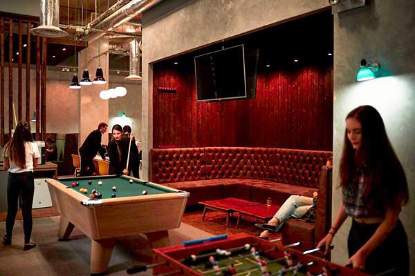 game room at Chapter Islington          