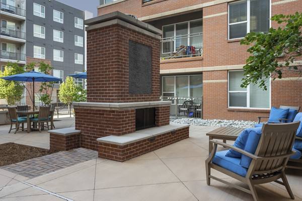 fire pit at Helios Apartments