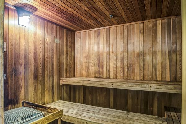 sauna at Christina Mill Apartments