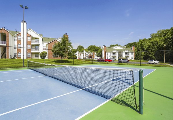 tennis court at Christina Mill Apartments