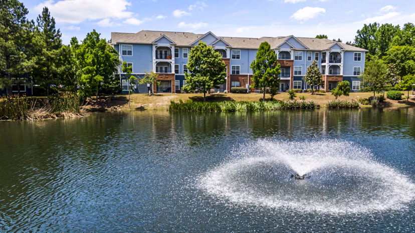 Columns at Wakefield: Classic brick luxury apartments in a tranquil Raleigh neighborhood