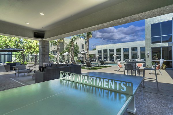 courtyard at Seven Apartments