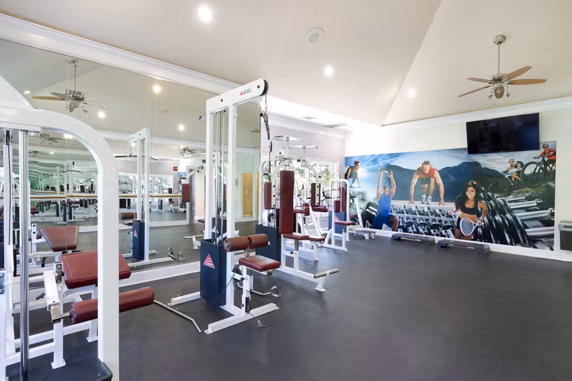 fitness center at Folio Apartments
