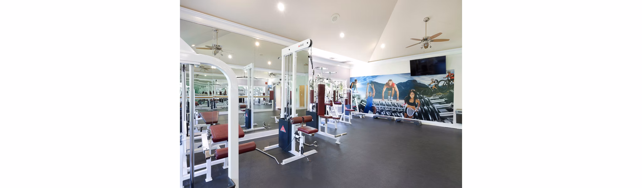 fitness center at Folio Apartments