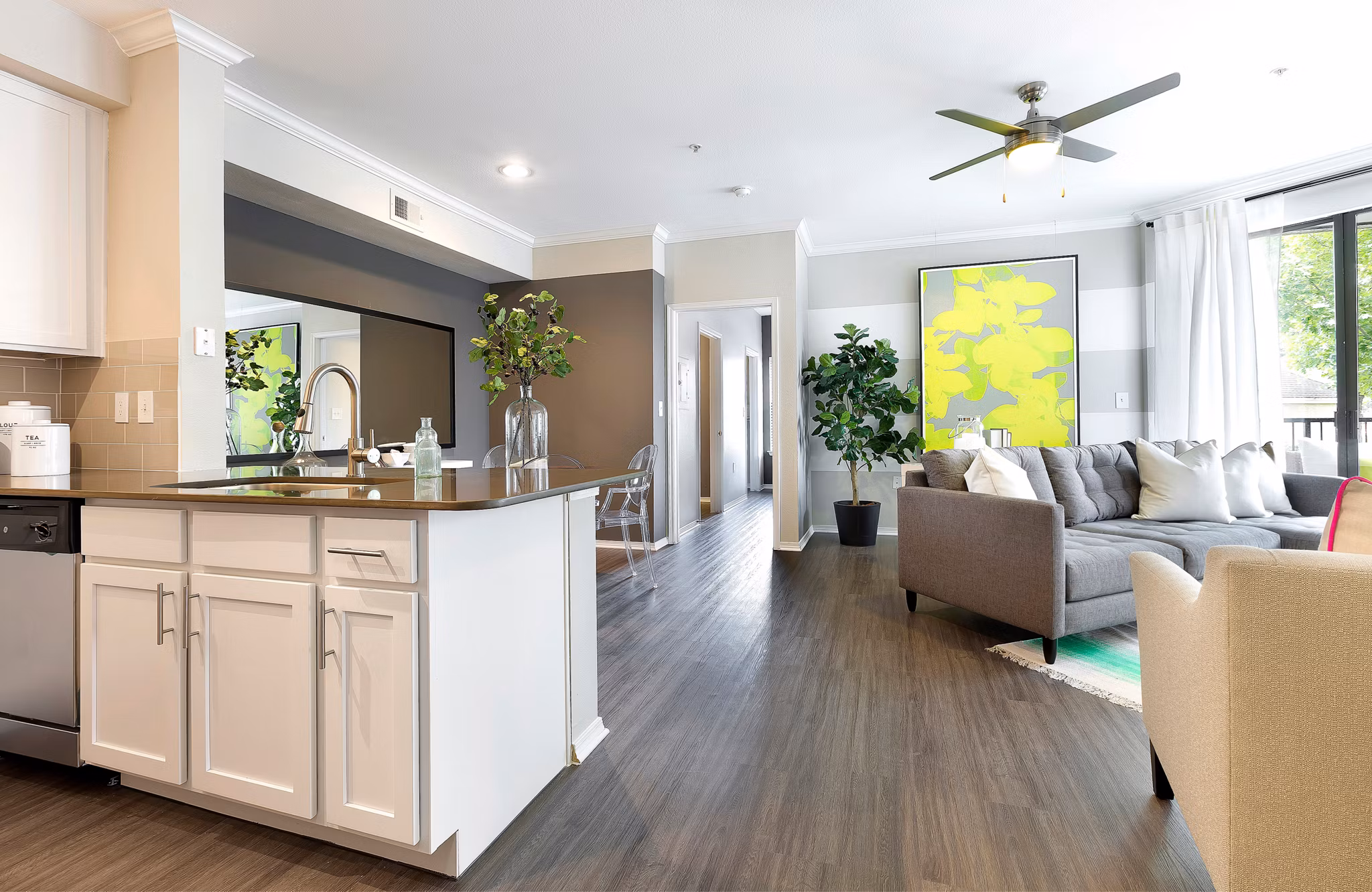 living room at Folio Apartments