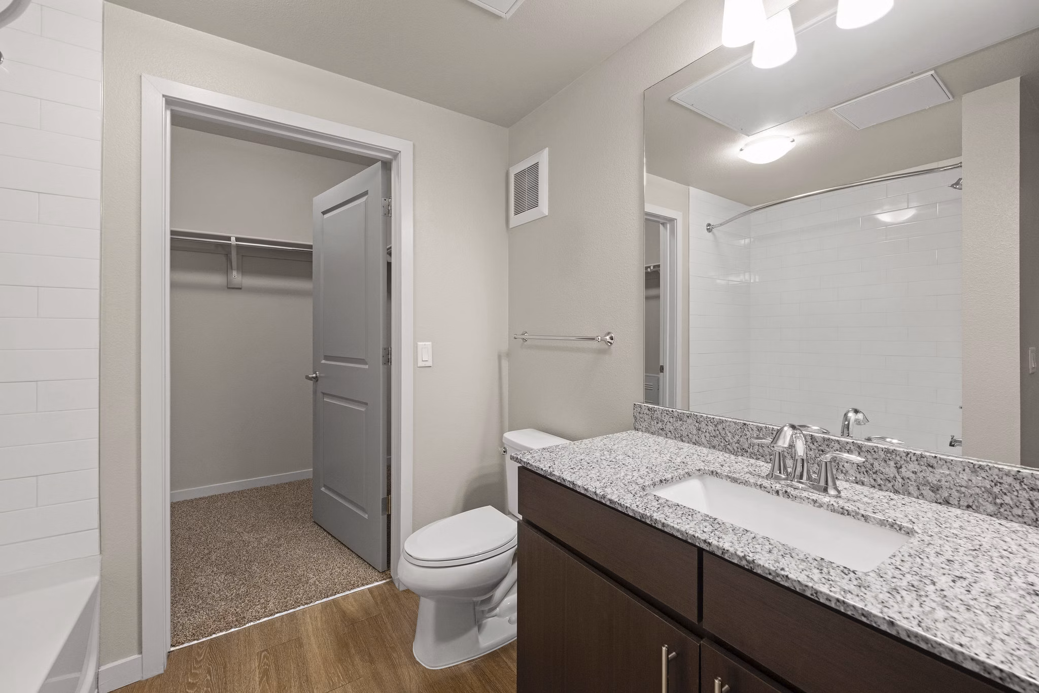 bathroom at HiLine at Littleton Commons Apartments 