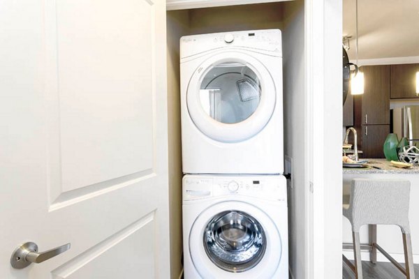 laundry room at HiLine at Littleton Commons Apartments