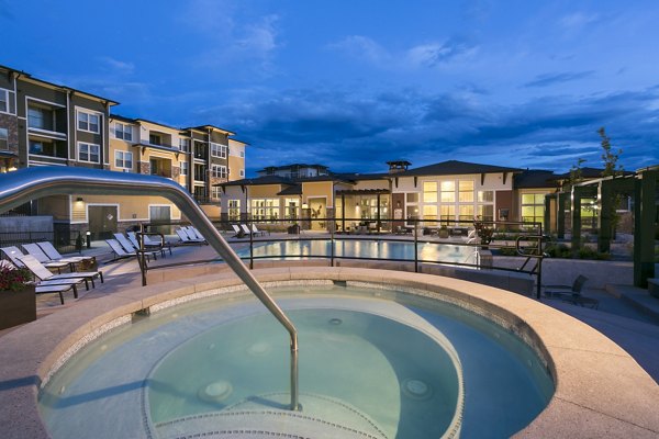 pool at HiLine at Littleton Commons Apartments